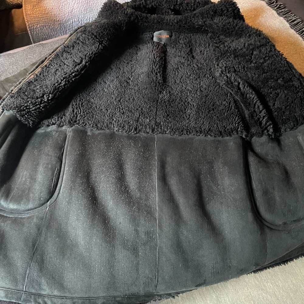 Coach Shearling Duffle Coat Jacket with Wooden Toggles and Ridiculous Hood! - Picture 2 of 16
